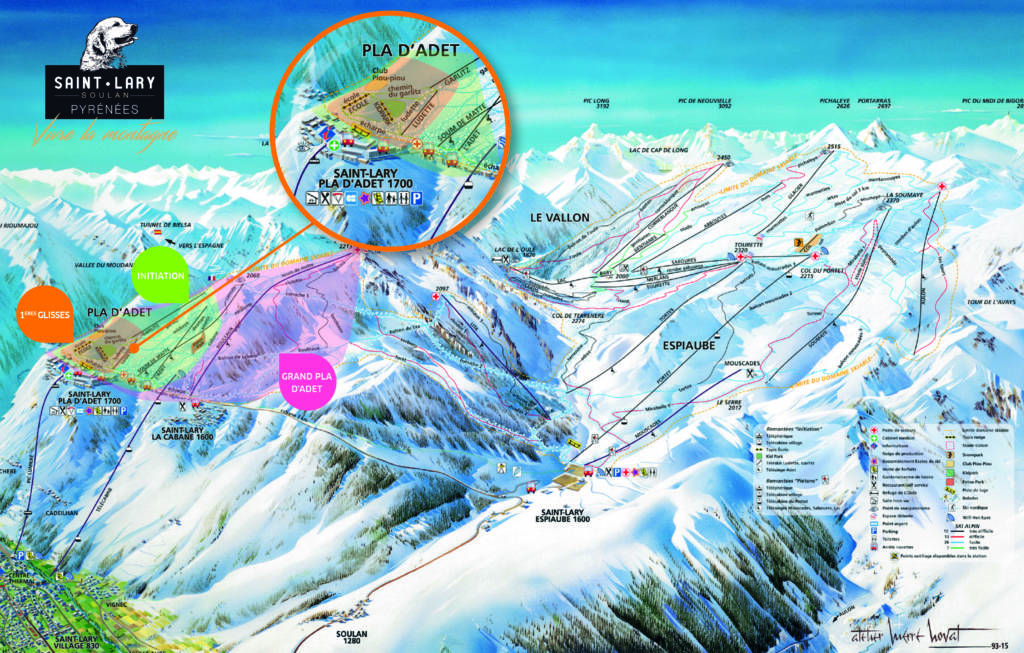 Plan des pistes Saint Lary