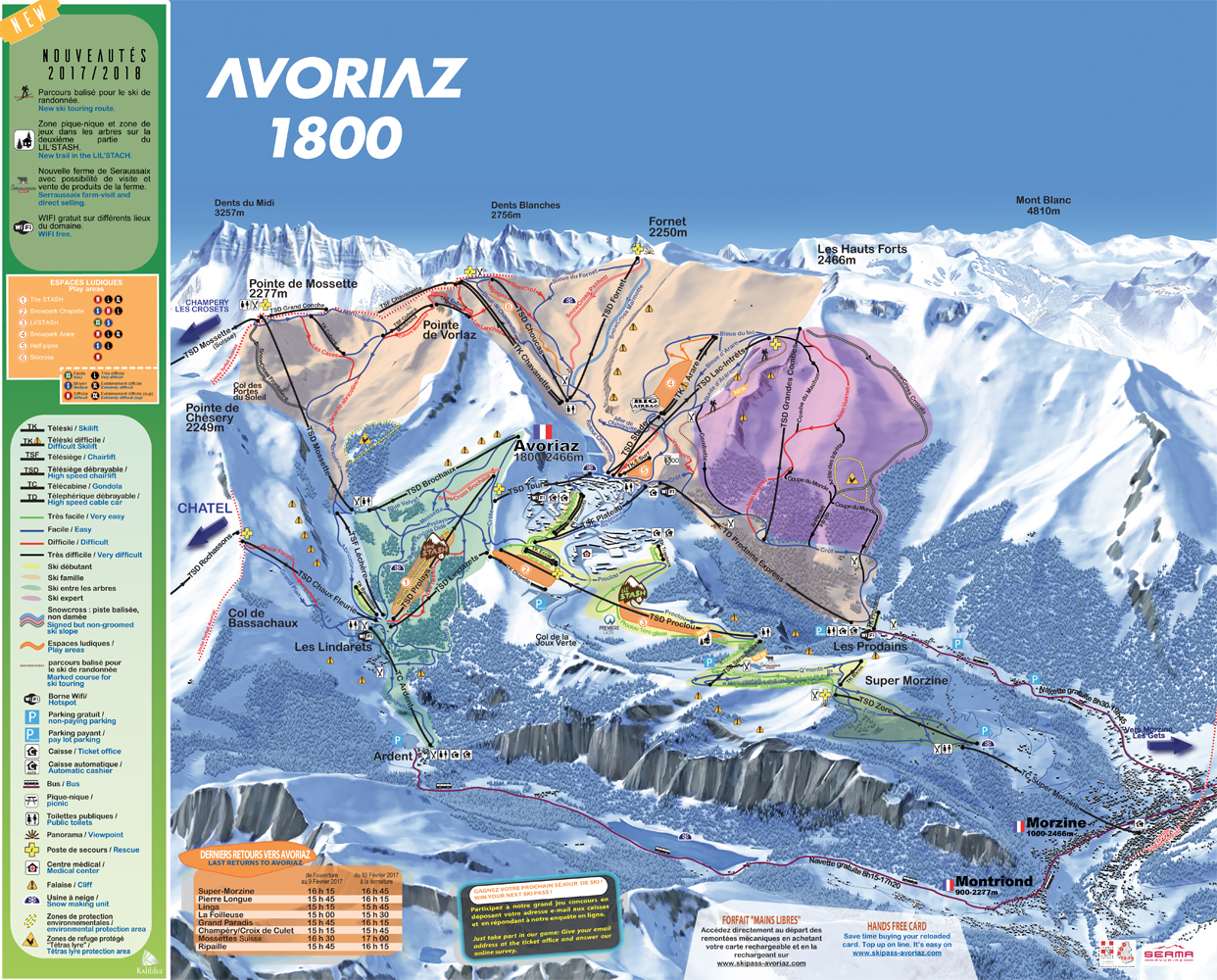 Avoriaz Plan des Pistes